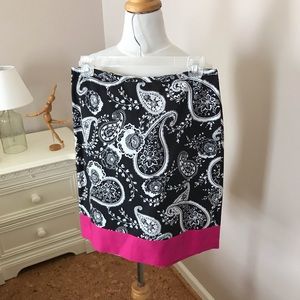 NWT ANNE TAYLOR LOFT paisley skirt.
